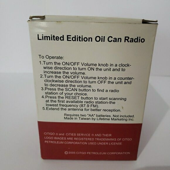 NIB VTG CITGO Motor Oil FM Radio Gas Station Promo Limited Edition 2005 WORKS - Picture 2 of 7